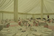 Wedding set up in marque