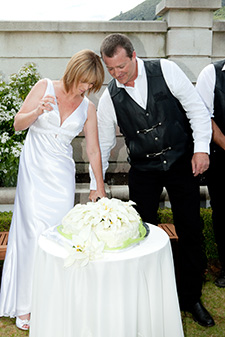 Cutting Wedding Cake