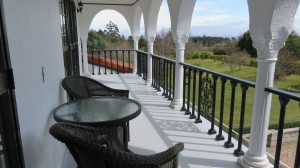 Pillars Suite Balcony at our Taupo Country Accommodation